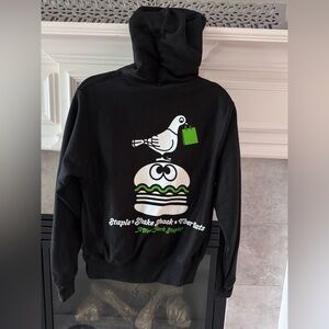 Limited Edition Jeff STAPLE x SHAKE SHACK X UBER EATS Champion Hoodie Size Small